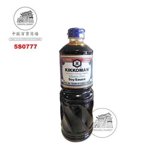 [5S0777] SALSA SOJA SIN GLUTEN *KIKKOMAN* 日本万字无麸质酱油 1L/6