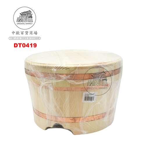 [DT0419] RECIPIENTE HANGIRI CON TAPA 铜边豪华饭桶 (27cm)