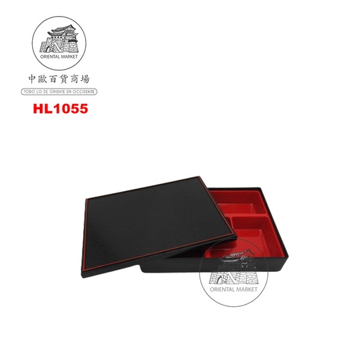 [HL1055] FUENTE MENÚ MELAMINA 木纹便当盒 (大号) (27x21cm)