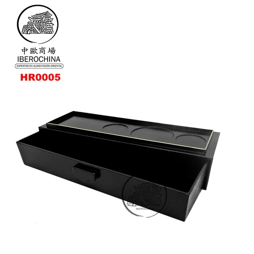[900812/HR0005] CAJA PARA PALILLOS 黑金筷子盒