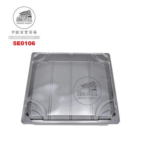 [5E0106] ENVASE SUSHI NEGRO (SZ-4.0) 家乐福黑色(帶盖)寿司盒 (265X265mm)/200