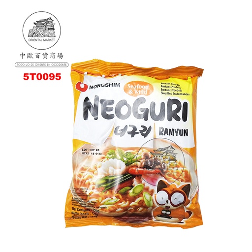 [5T0095] FIDEOS DE NEOGURI MILD *NONGSHIM* 农心原味乌冬海鲜面 120g/20