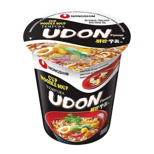 [5T0193] NOODLE CUP UDON TEMPURA *NONGSHIM* 农心天妇罗乌冬杯面 62g/12