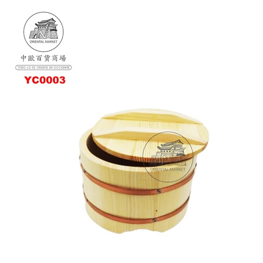 [YC0003] BARRIL MADERA HANGIRI 24cm 寿司木饭桶