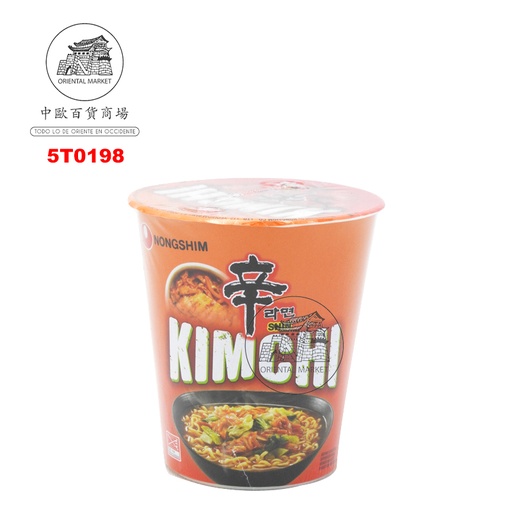 [5T0198] FIDEOS CUP DE KIMCHI *NONGSHIM* 农心泡菜杯面 75g/12