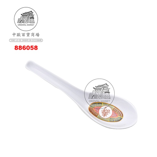 [900660/886058] CUCHARA PLASTICO 塑红万寿汤匙 /1000