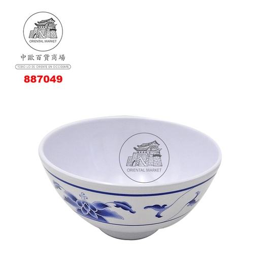 [887049] CUENCO PLASTICO 塑蓝荷彩饭碗 11.5cm/288