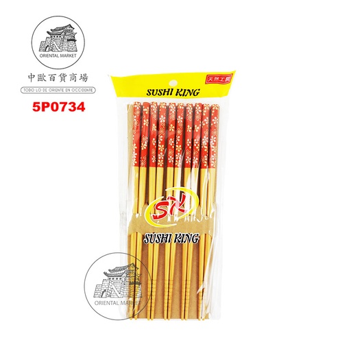 [5P0734] PALILLO *SUSHI KING* 御膳著金花红底 5u/200