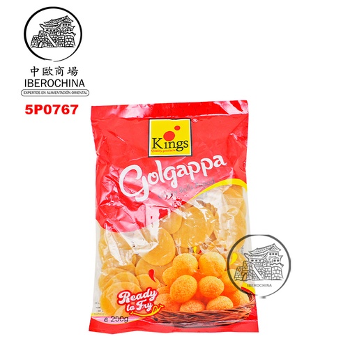 [5P0767] PANI PURI GOLCAP *KINGS* 印度面包 200g/80u/20