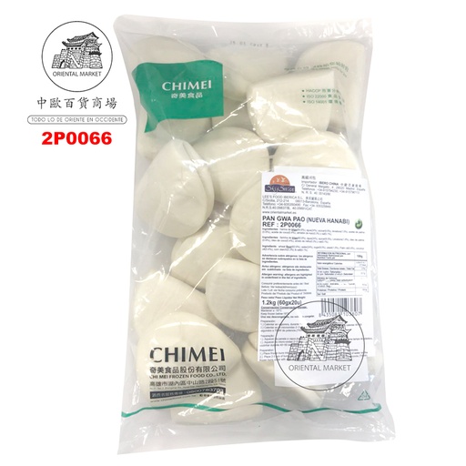 [2P0066] PAN BAO CONGELADO *CHIMEI* 奇美冻大刈包 1,2kg/20u/6