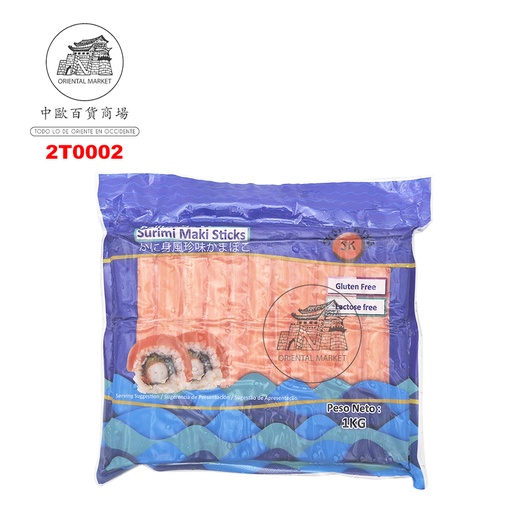 [2T0002] PALITOS DE MAR  *SK* 牌冻蟹肉条 18cm/1kg/10