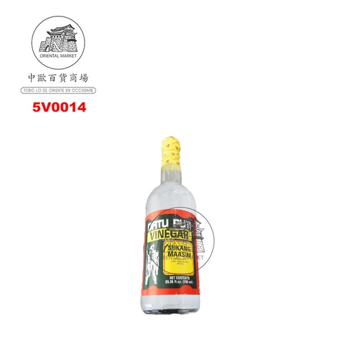[5V0014] VINAGRE CAÑA *DATU PUTI* 菲DATU PUTI醋 1L/12
