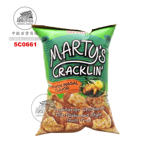 [5C0661] CHICHARON MARTY´S POLLO *OISHI* 上好佳(素)烤雞味豬皮 90G/30