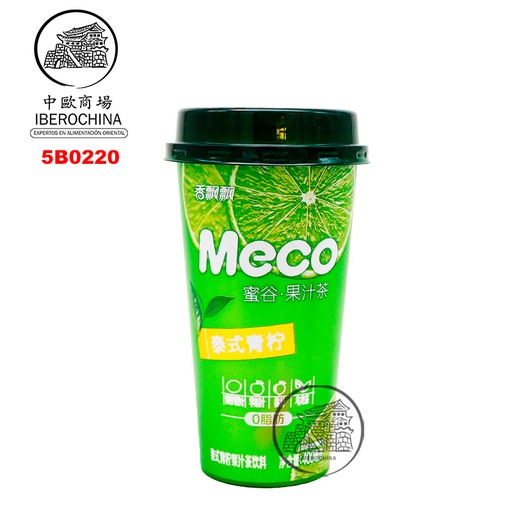 [5B0220] BEBIDA TE FRUTAS *MECO* 香飘飘蜜谷果汁茶泰式青柠 400ml/15