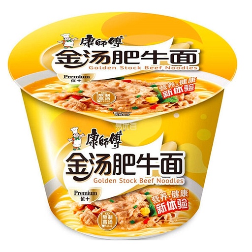 [5T0625] FIDEOS BOWL DE TERNERA Y CALDO *MASTER KONG* 康师傅金汤肥牛碗面 110/12