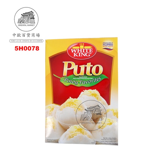 [502138/5H0078] HARINA PREPARADO PUTO *WHITE KING* 蒸米糕粉 400g/24
