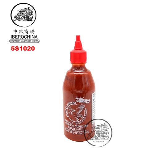 [5S1020] SALSA SRIRACHA SUPER PICANTE *UNI-EAGLE* 联鹰超辣是拉差酱 490g/12