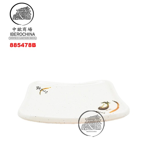 [88547B] PLATO RECTANGULO SUSHI PLASTICO 塑喔伊細壽司方盤 16.5cm/96