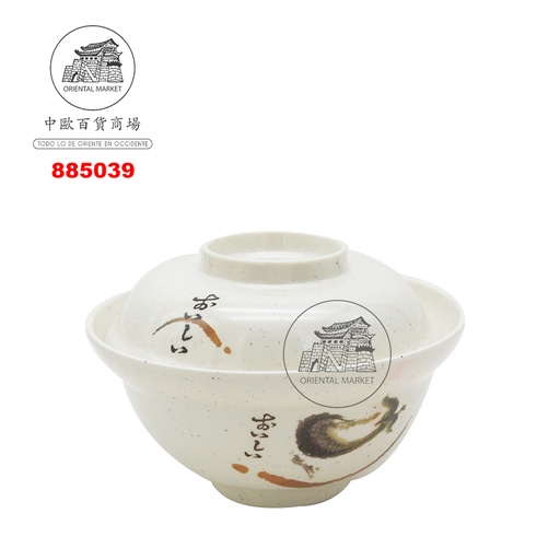 [885039] CUENCO CON TAPA PLASTICO *71* 塑喔伊細蓋飯碗 15cm/108