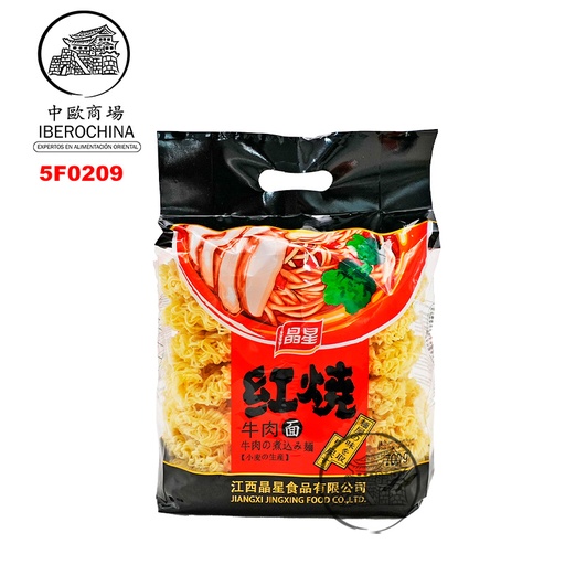 [5F0209] FIDEO PARA TERNERA *JING XING* 晶星红烧牛肉面 700g/12