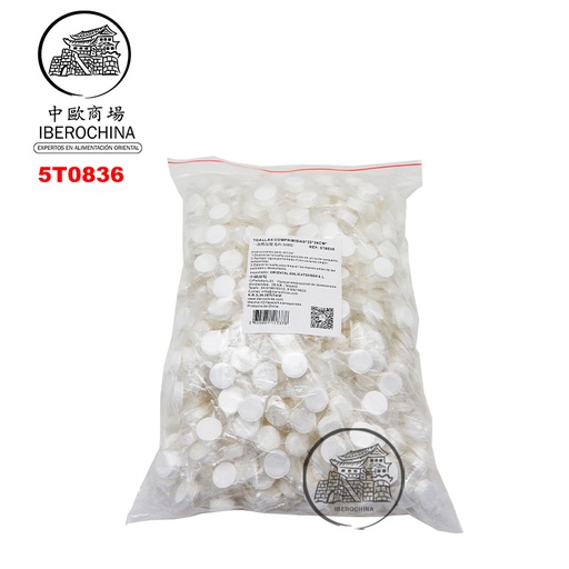 [5T0836] TOALLAS COMPRIMIDAS 一次性压缩毛巾 24cm/500u/10