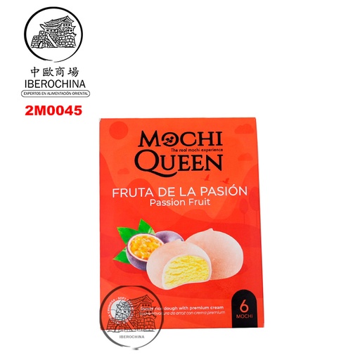 [200359/2M0045] MOCHI DELUX FRUTA PASION CONGELADO *MOCHI QUEEN* 雪后臻选冻百香果麻糬 192g/6u/10