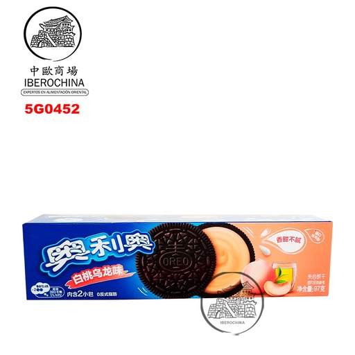 [5G0452] GALLETA MELOCOTON OOLONG *OREO* 奥利奥乌龙蜜桃夹心饼干 97g/24