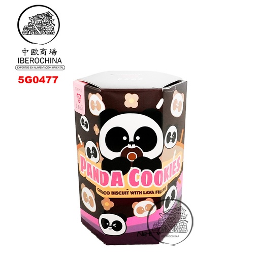 [502102/5G0477] GALLETA PANDA CHOCOLATE *TOKIMEKI* 熊猫熔岩流心饼干巧克力味 40g/24