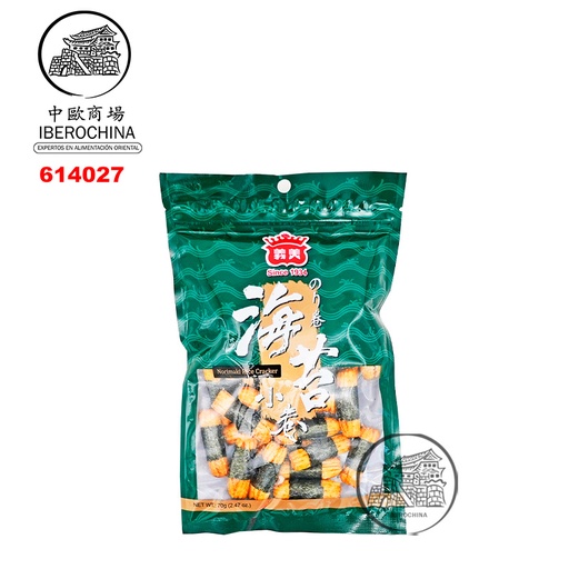 [503019/614027] BARQUILLO NORIMAKI ARROZ MINI 海苔小卷 70g/12