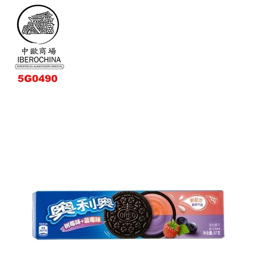 [502082/5G0490] GALLETA ARANDANO *OREO* 奥利奥蓝莓夹心饼干 97g/24