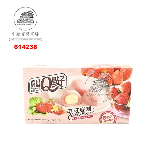 [614238] MOCHI FRESA *宝岛Q点子* 草莓麻糬 80g/24