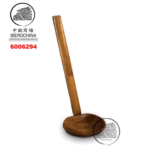 [6006294] CUCHARA RAMEN BAMBU 原木拉面汤勺 18cm/300