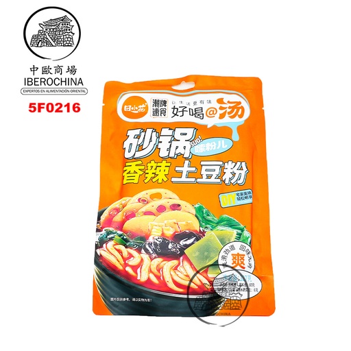 [5F0216] FIDEO DE PATATA CON SALSA PICANTE 田小花砂锅香辣土豆粉 327g/30