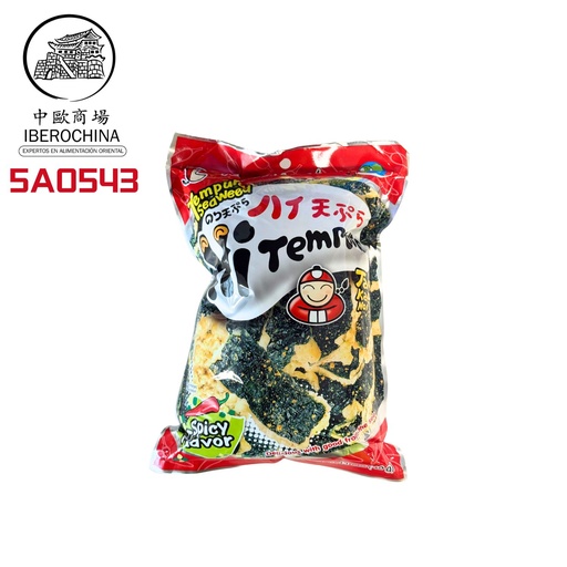 [5A0543] ALGA SNACK TEMPURA PICANTE  *TAOKAENOI* 辣味天妇罗海藻零食 40g/12