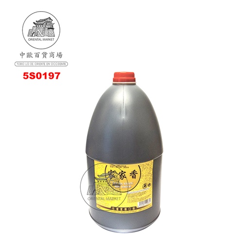 [5S0197] SALSA SOJA *JIAJIASHAN* 家家香圆桶酱油 3,7L/4