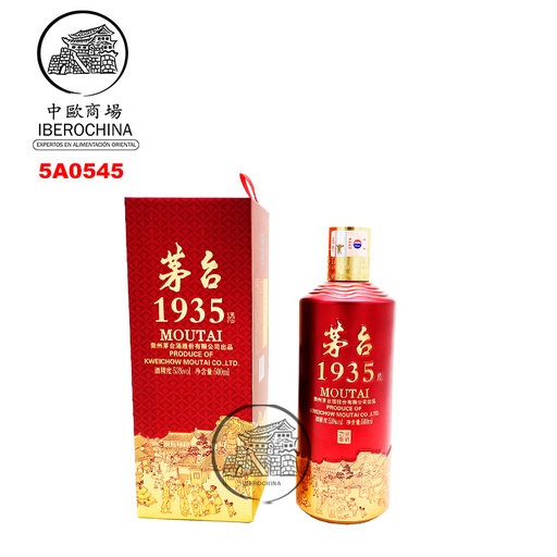 [5A0559] AGUARDIENTE (53%) 1935 *MOUTAI* 茅台1935 500ml/6