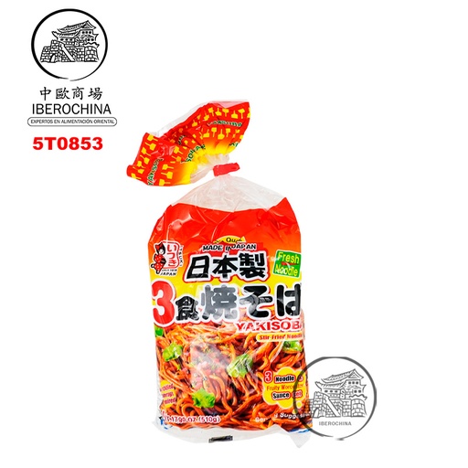 [5T0853] TALLARIN YAKISOBA CON SALSA 日本炒面带酱 510g/12