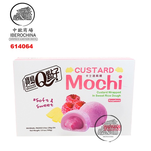 [614064] MOCHI FRAMBUESA *宝岛Q点子* 树莓麻薯 168g/24