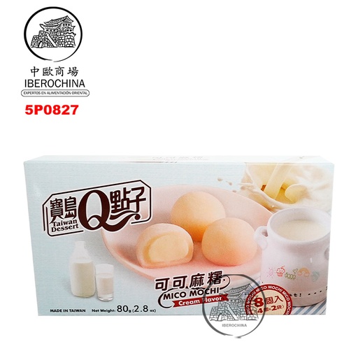 [5P0827] MOCHI CREMA COCO  *宝岛Q点子* 椰子奶油麻薯 80g/24