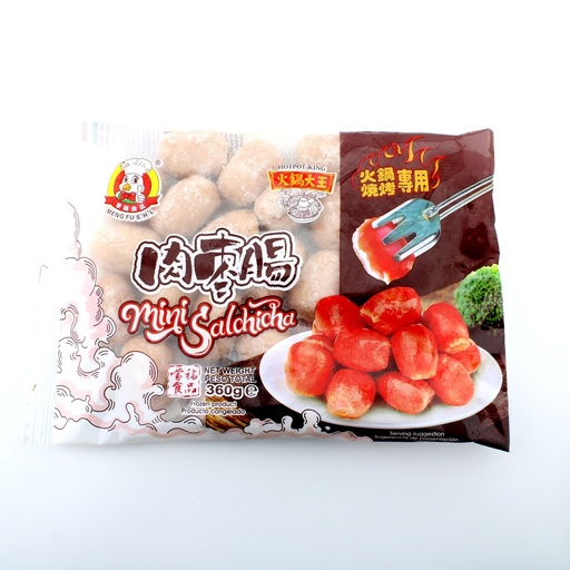 [2S0044] MINI SALCHICHA DE CERDO SABOR ORIGINAL *MENGFU* 蒙福肉枣肠 360g/16