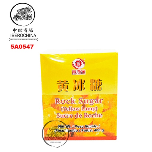 [5A0547] AZUCAR AMARILLO CRISTALIZADO *FENG MAN TANG* 丰满堂黄冰糖400g/50