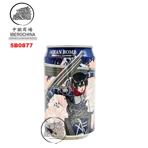 [5B0877] BEBIDA TE FRUITA *OCEAN BOMB* 水果茶风味汽泡水 330ml/24