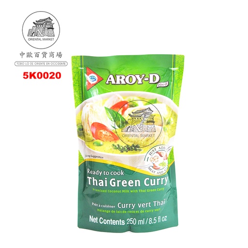 [5K0020] CURRY VERDE THAI *AROY-D* 泰式绿咖喱汁 250ml/12