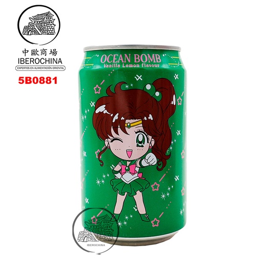 [5B0881] BEBIDA VAINILLA LIMON *OCEAN BOMB* 香草柠檬风味汽泡水 330ml/24
