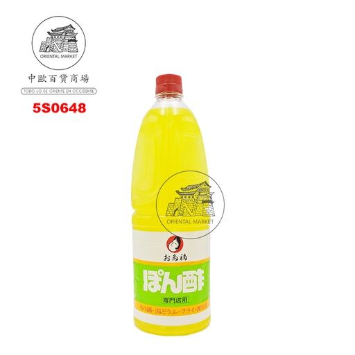 [5S0648] SALSA PONZU *OTAFUKU* 多福柚子醋酱油 1,8L/6