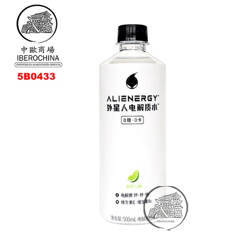 [5B0433] BEBIDA BAJO EN AZÚCAR SABOR A LIMA *ALIENERGY* 外星人电解质水青柠味 500ml/15