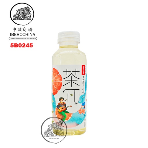 [5B0245] BEBIDA TÉ JAZMÍN SABOR A POMELO *茶π* 西柚茉莉花茶 500ml/15