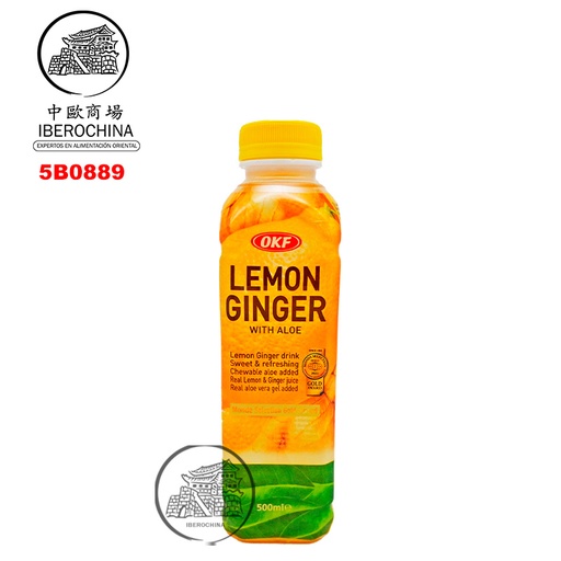 [501679/5B0889] BEBIDA ALOE VERA LIMON & JENGIBRE *OKF* 柠檬姜汁芦荟饮料 500ml/20