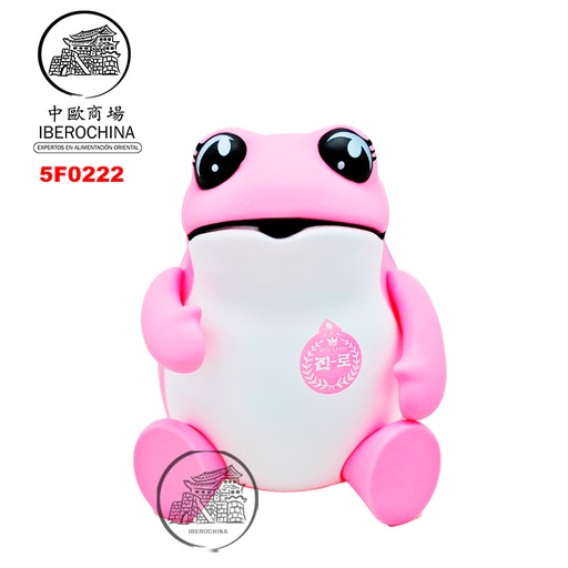 [5F0222] FIGURA SAPO 200% ROSA HITEJINRO 大号真露粉蟾摆件