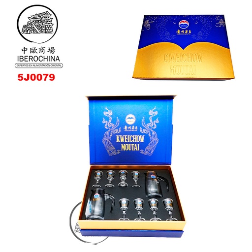 [5J0079] JUEGO DE LICOR *MOUTAI* 茅台高级酒具 /10
